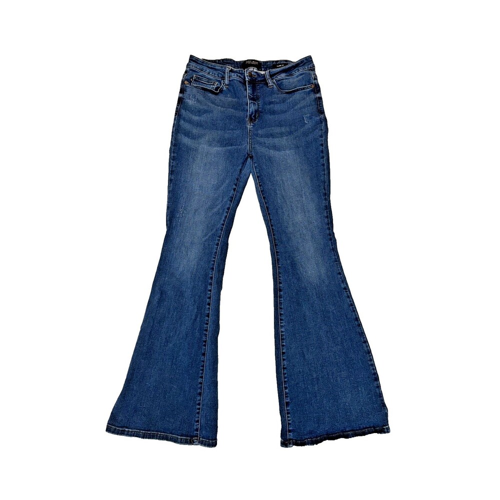 Judy Blue Flare Fit Jeans  Size 11/30 Distressed Womens DenimStyle #JB88172